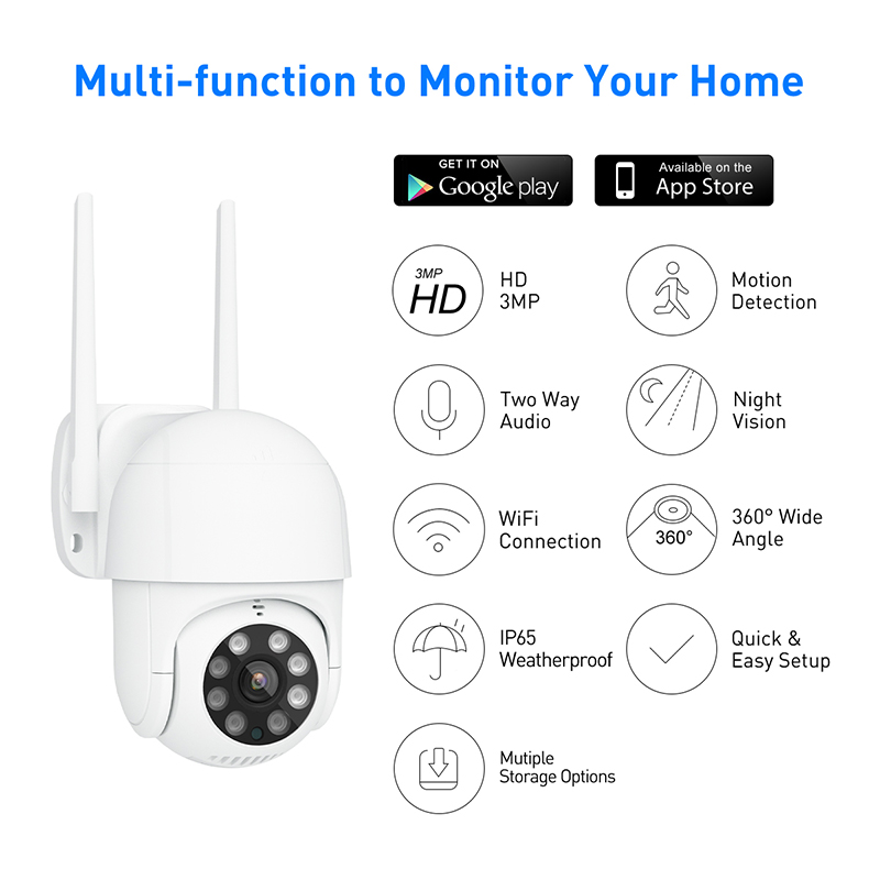 V380 RVP1 WiFi 3MP Vodotěsný venkovní IPC