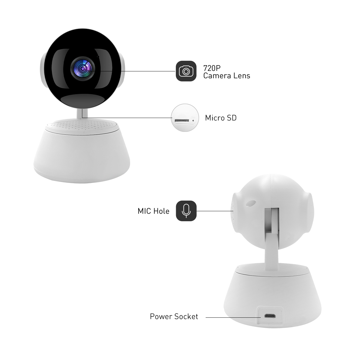 V380 RP14 WIFI 1MP Indoor PTZ IPC details