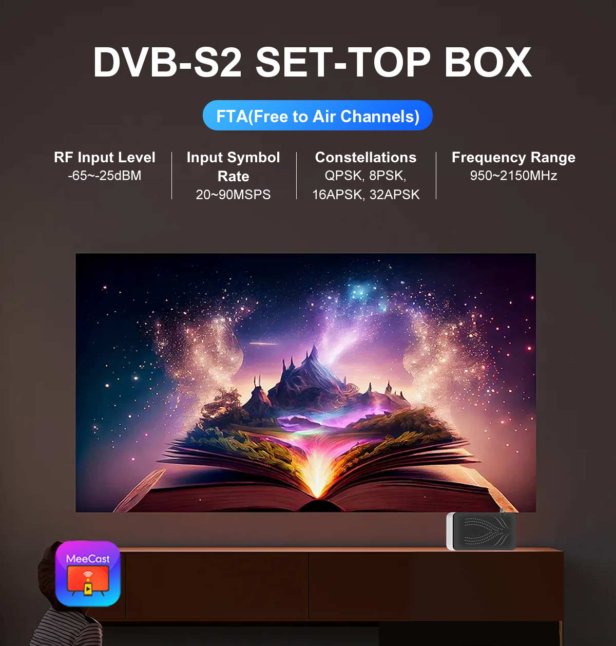 Mini-1 120mm Mini DVB-S2 Receiver details
