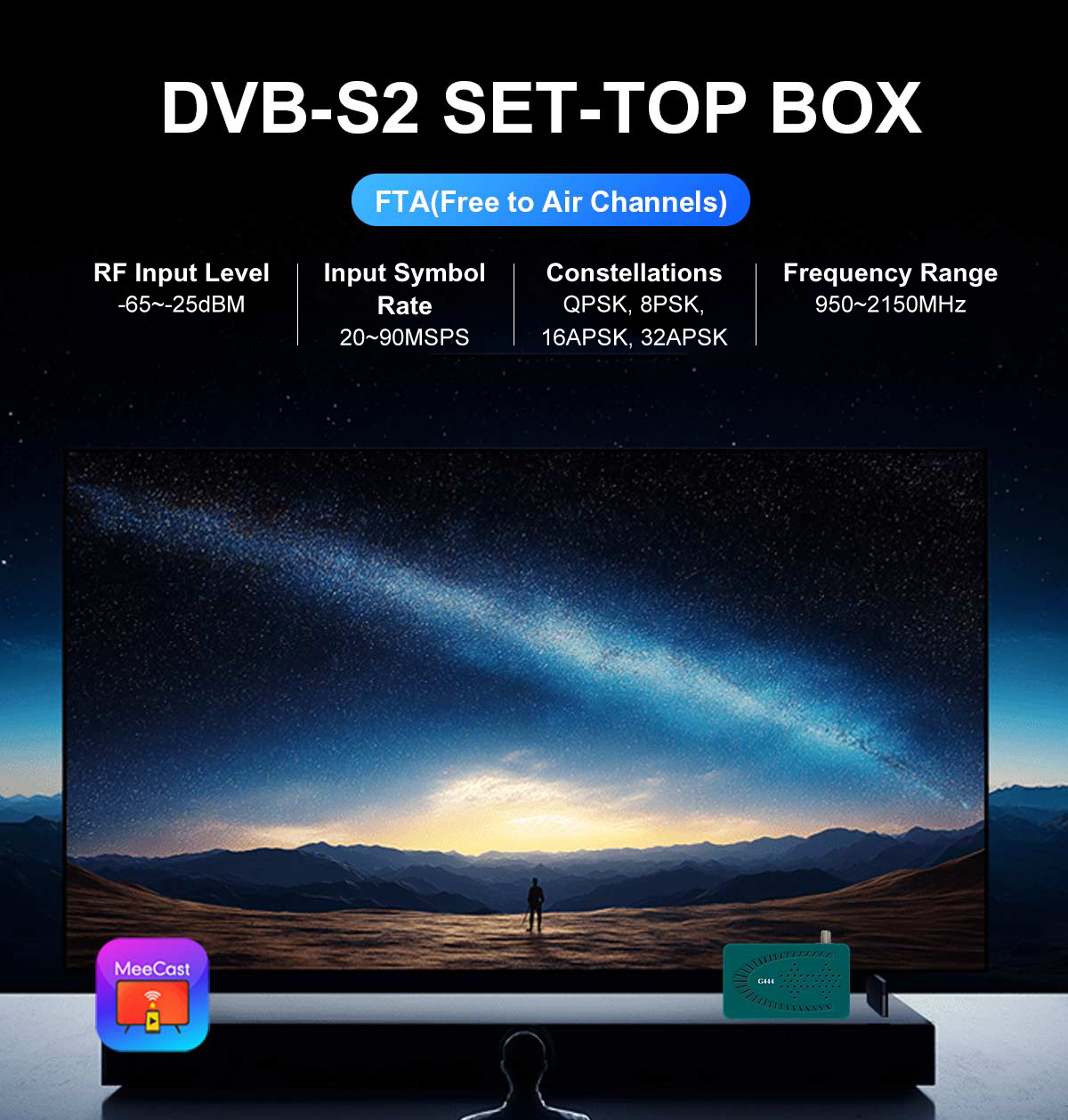 Mini-6 120mm Mini DVB-S2 Receiver factory
