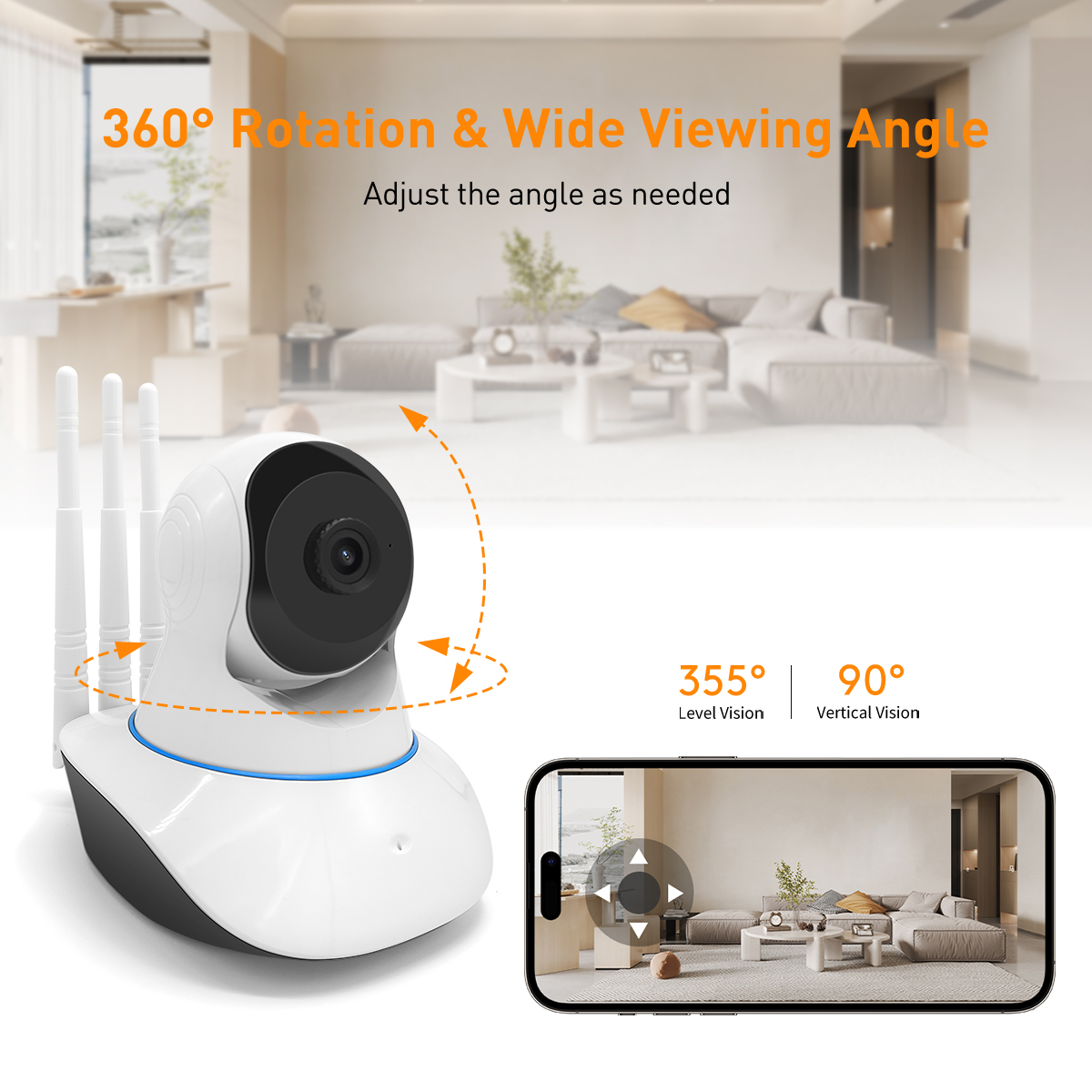 V380 RVQ5 PRO WiFi/LAN 1MP Indoor PTZ IPC details