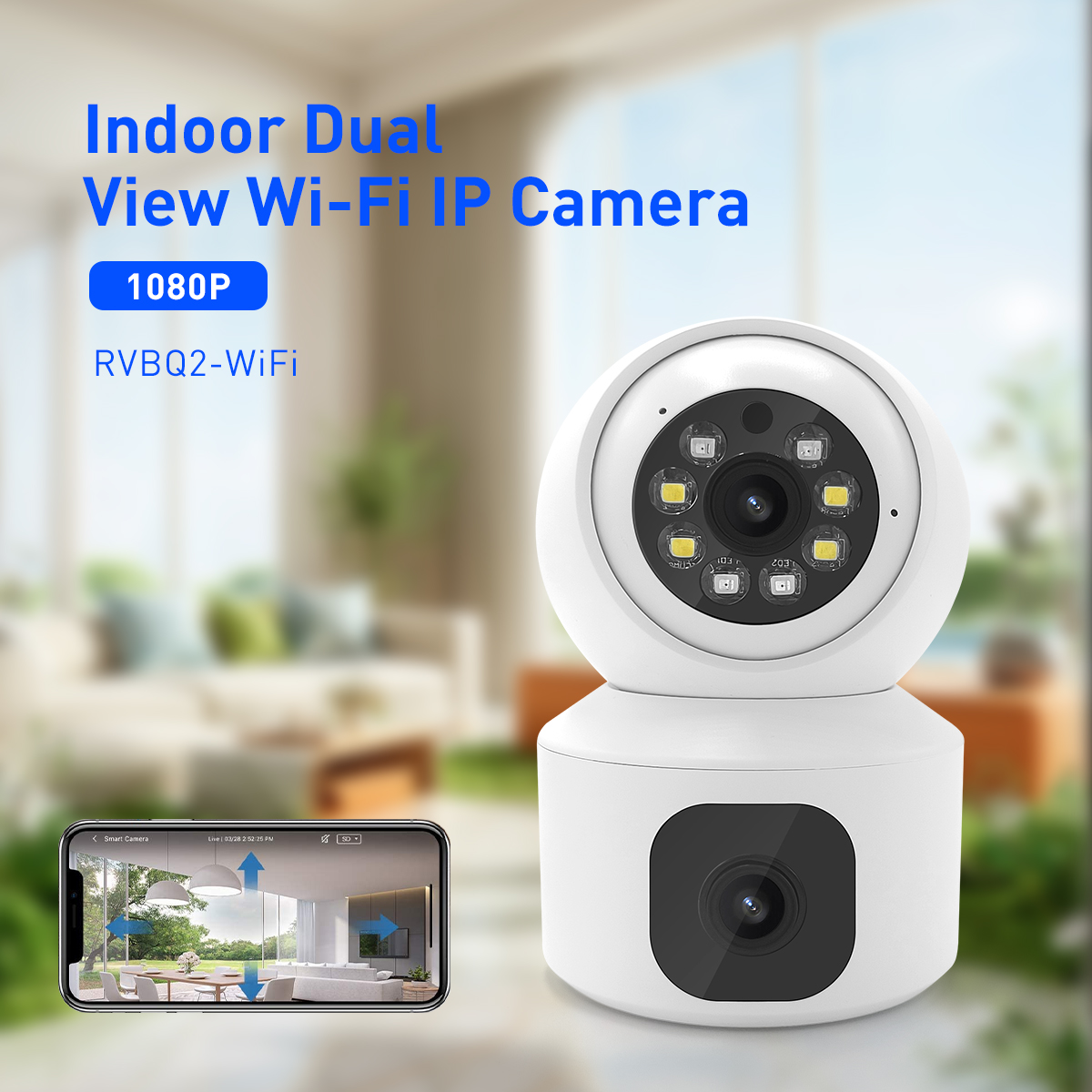 V380 RVBQ2 WiFi 2MP Indoor PTZ IPC factory