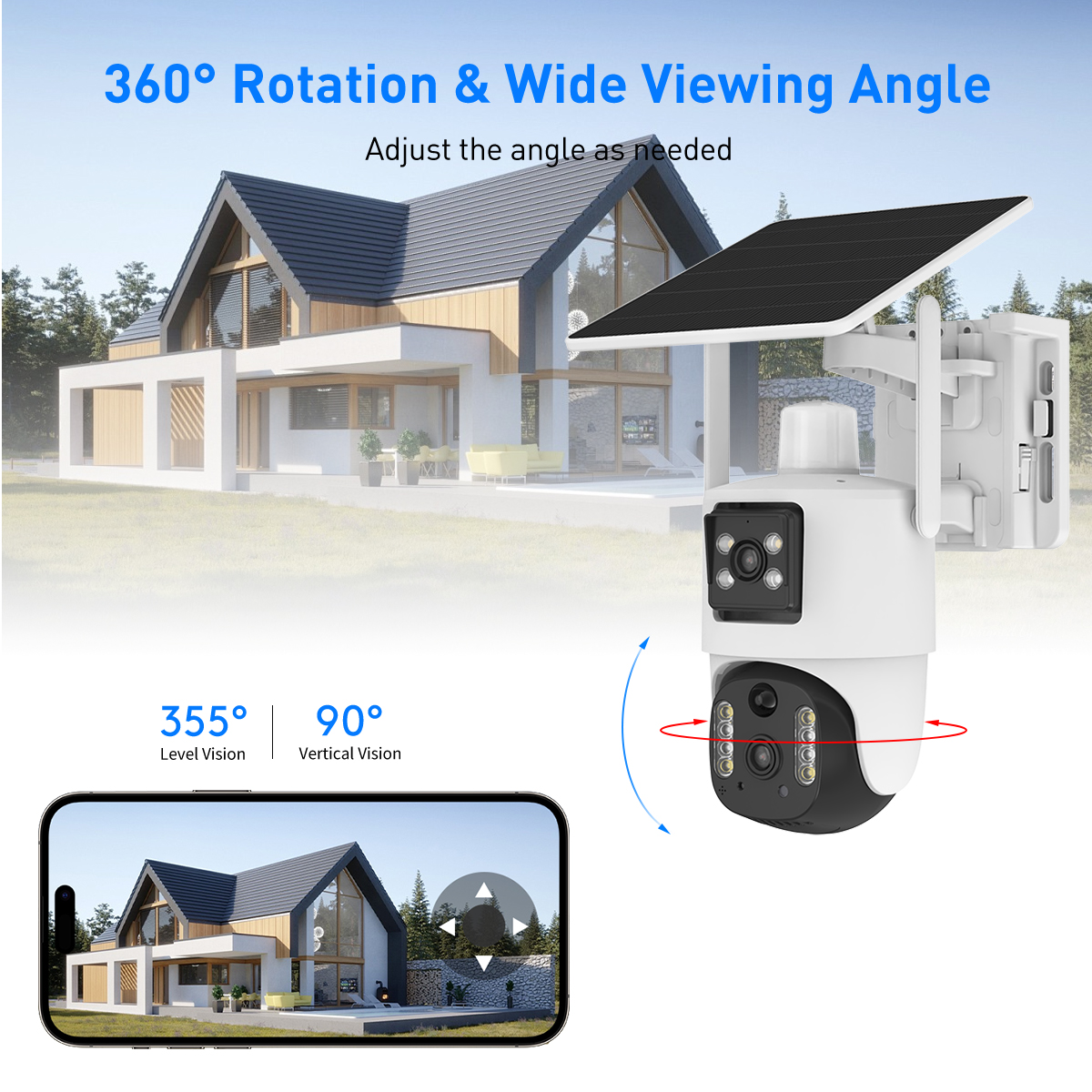 V380 RV5 4G Solar 2MP Waterproof Outdoor IPC factory