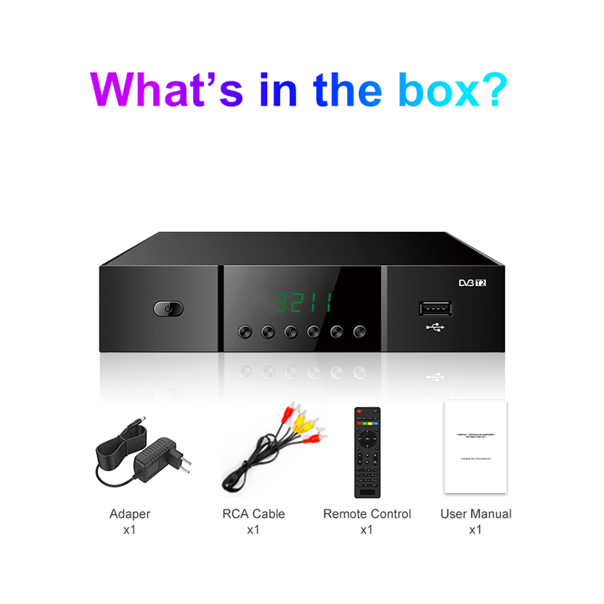 168mm Metal-1 DVB-T2 Receiver supplier