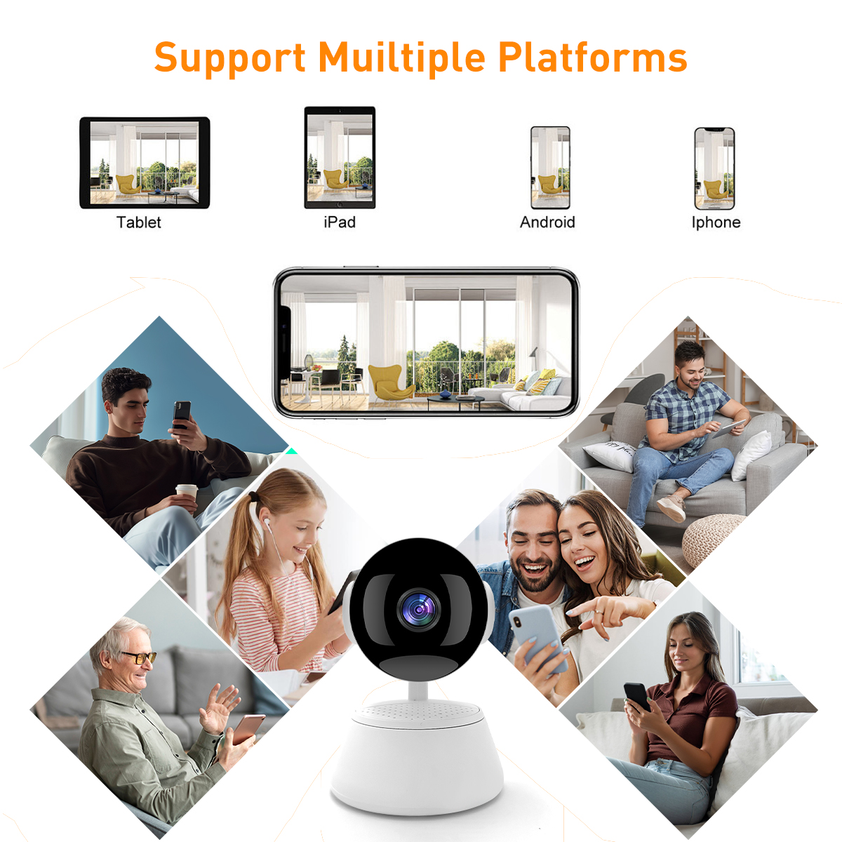 V380 RP14 WIFI 1MP Indoor PTZ IPC factory