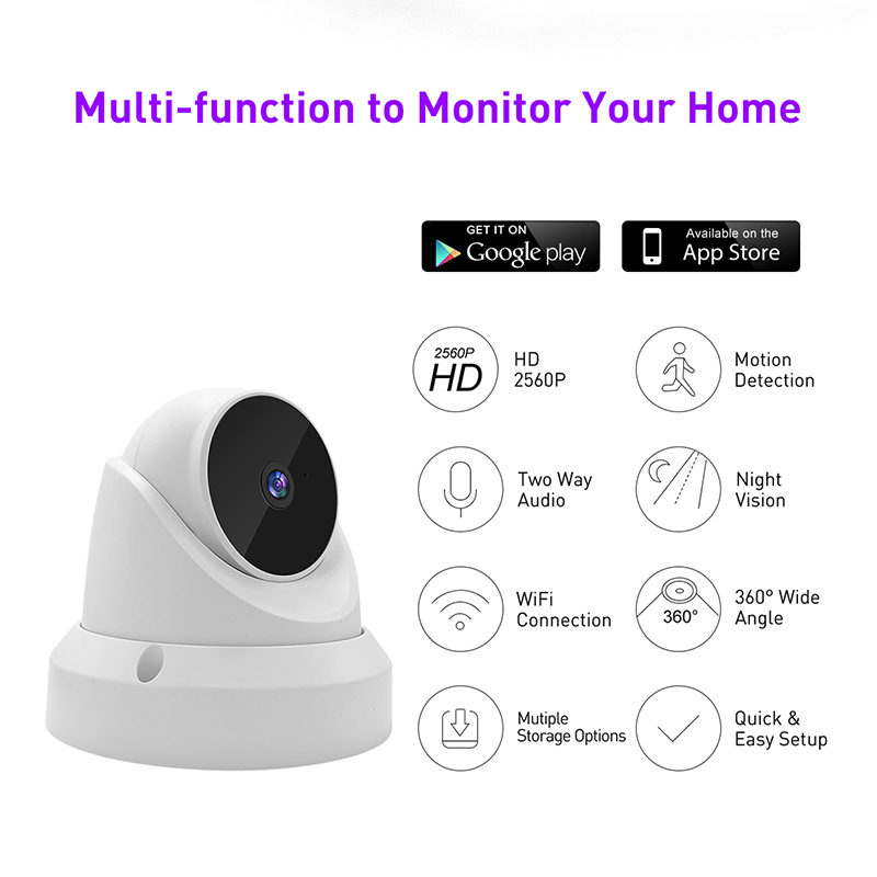 V380 RT1 WiFi 3MP Innen Gunturret IPC